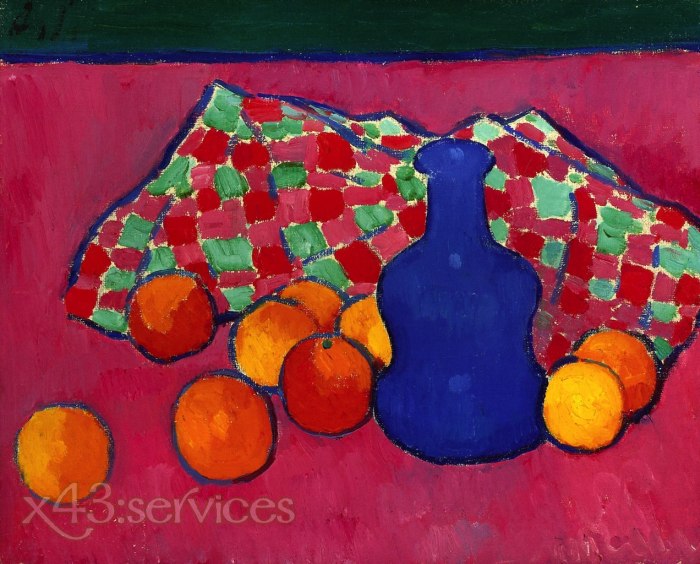 Alexej von Jawlensky - Blaue Vase mit Orangen - Blue Vase with Oranges